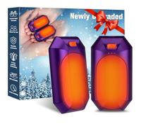 2 Pack Hand Warmers Rechargeable, Electric Hand Warmer Reusable, USB Handwarmers,Outdoor/Indoor/Golf/Camping/Hunting/Pain Relief/Watch Football/Baseball/Warm Gifts for Men Women Kid Birthday Christmas