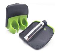2 Pack Handheld Vegetable Peelers with Finger Grips, Green A
