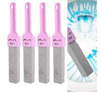 2 Pack Handle Toilet Bowl Cleaner Pumice Stone Sticks Hard Water Ring Stains Remover for Kitchen/Pool/Bath/Household Cleaning
