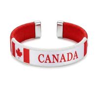 2 Pack Handmade Braided Country Flag Wristband - Premium Woven Fabric National Pride Bracelet - Ultra Comfortable & Adjustable Artisan Fan Band - Unique Souvenir for Game Day, M, Silicone, Amber