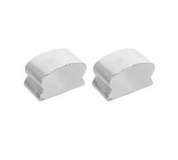 2 Pack Handrail Cap, Stainless Steel Horseshoe Shaped Handrail End Caps, Staircase Steps Hand Rail End Cover Handrail Fittings