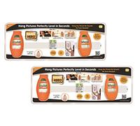 (2) Pack - Hang Hero - All in One Picture Hanging System! Measures, Levels and Inserts Nails at Perfect Depth and Angle. Incl (2) Hang Hero Units and (50) #17 Brad Nails!