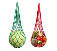 2 Pack Hanging Chicken Feeder,Poultry Vegetable String Bag Chicken Toys, Chicken Coop Accessories for Ducks Geese,Chickens Feeders Feeding Net