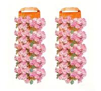 2 Pack Hanging Grow Bags 62x25cm Vertical Multi-Pocket for | Sturdy plastic material weather-resistant fabric multiple planting pockets for efficient drainage and airflow