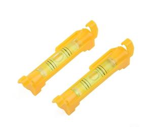 2-Pack Hanging Level Set with Molded Hook & String Cord - 3" Acrylic Bubble Level for Construction, Brickwork, Carpentry, and DIY Leve(Orange)
