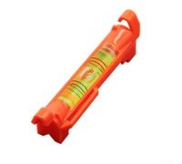 2 Pack Hanging Line Level Tool with Bubble for Horizontal Measuring - 3 inch String Level for Construction, Surveying, Flooring, Decking, Brickwork - Orange