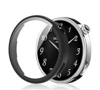 [2 Pack] Hard Case with Tempered Glass Compatible with Xiaomi Watch S4 41mm, Screen Protector Case [Full Coverage] Protective Cover for Xiaomi Watch S4 41mm