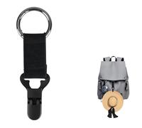 2 Pack Hat Clip for Travel on Bags, Secure Hat Holder Accessories for Holidays Beach Cruise, Must Have Holiday Essential Accessories for Backpack Luggage Handbag Hiking Enthusiasts, black, baojia-1