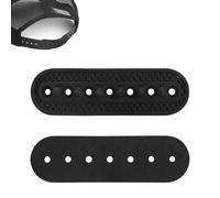 2 Pack Hat Extender, 7 Holes Cap Strap Replacement Adjustable Hat Half Size Extension Accessories Easy to Attach Baseball Cap Snap Buckle for Snapback Duckbill Cowboy Cap Women Men Black