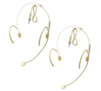 2 Pack Headset Microphone Headworn Double Over Ear Earset Hanging Condenser Omnidirectional Mic for Sennheiser,3.5mm Female Screw Plug Conntctor Microphone Work for Lectures,Theater,Performances
