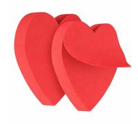 2 Pack Heart Sticky Notes 7 * 7cm Heart Shape Sticky Notes Red Paper Stickys Note Hearte Shaped Self-Stick Blank Book Tabs Paper Markers Stickys Note Pad Ndex Sticker for Office Home Notebook