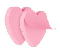 2 Pack Heart Sticky Notes 7 * 7cm Paper Sticky Notes Heart Shaped Self-Stick Blank Book Tabs Paper Markers Stickys Note Pad Index Sticker for Office Home Notebook