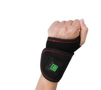 2 Pack Heated Wrist Massager & Hand Warmer for Arthritis, Carpal Tunnel Relief, Rechargeable Cordless Red Light Therapy Wrap, Vibrating Hand Massage Brace for Carpal Tunnel & Joint Pain Relief