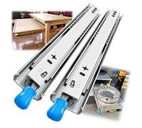 2-Pack Heavy-Du Der Slide Guides, Full, 500mm 800mm 1400mm, Steel Rollers, Practical and Sturdy Der Slides for Smooth