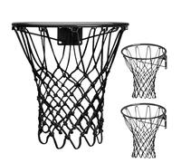 2 Pack Heavy Duty Basketball Net Replacement,2025 Upgrade Heavy Duty Basketball Net, All Weather Anti Whip,12 Loops Fits Standard Indoor or Outdoor Rims (Black+Black)