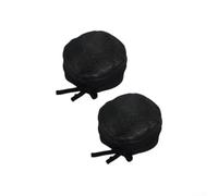 2 Pack Heavy-Duty Grow Tent Vent Covers with Elastic Band, Adjustable Dust and Debris Filter for 4/6/8 Inch Ducts, Fans and Carbon Filters, Black Mesh Airflow Protection(4 inches)