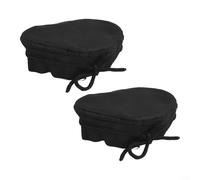 2 Pack Heavy-Duty Grow Tent Vent Covers with Elastic Band, Adjustable Dust and Debris Filter for 4/6/8 Inch Ducts, Fans and Carbon Filters, Black Mesh Airflow Protection(6 inches)