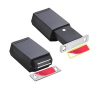 2 Pack Heavy Duty Push Latch & Lock for Hidden Door Touch Latches and Catch Magnet Push Release Drawer Pull Tip, Black Easy to Use