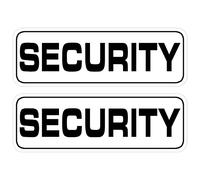 2 Pack Heavy Duty Security Officer Magnetic Signs (186") for Patrol Vehicles, Guard Trucks, SUV, Cars, Rover - White
