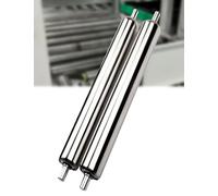 2 Pack Heavy Duty Stainless Steel Conveyor Rollers - 2"/2.3" Diameter x 3.9-39.3" Length for Warehouse Logistics, Material, Smooth Operation, Ideal for Industrial Use