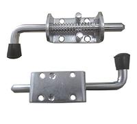 2 Pack Heavy Duty Stainless Steel Spring Loaded Barrel Bolt Latch Lock,Latch Pin for Door Shed Gate or Tailgate Trailer Garage