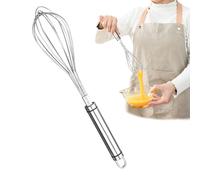 2 Pack Heavy Duty Stainless Wisking Tool Set，Kitchen Metal Whisk，Whisks for Cooking (12 Inch)