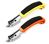 2 Pack Heavy Duty Staple Remover Tool with Ergonomic Non-Slip Handle, Upholstery Staples Puller for Furniture Nails, Carpet Staples, Wooden Boxes, Photo Frames, Floors & Construction Staple Removal