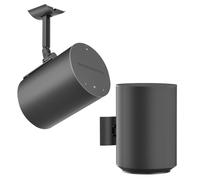2 Pack Heavy Duty Wall Mount for Sonos Era 100, Era 100 SL - Tilt & Swivel Adjustable Speaker Bracket for Sonos Era 100 Ceiling Mount, Wall or Ceiling Mount, Space-Saving, Easy to Install, Black
