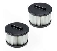 2-Pack HEPA Vacuum Filters for Select Dewalt Vacuums, Black & White Replacement Filters Black/White