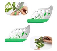 2 Pack Herb Stripper Professional Herb Chopper 9 Hole Stainless Steel Cooking Gadgets for Kitchen, Rosemary, Thyme, Chard