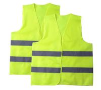 2 Pack Hi Vis Vests,Hi Vis Safety Vests with 2 Reflective Stripes,Night Workwear Reflective Vest,for Traffic Work, Running, Surveyor and Security Guard Construction Vest (Green)