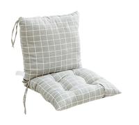 2-Pack High-Back Chair Cushions, 40 × 80 cm - Soft Padded Seat Pads with Supportive Backrest, Easy-Clean & Non-Slip Design for Garden, Patio, Dining Chairs & Indoor Use (O)
