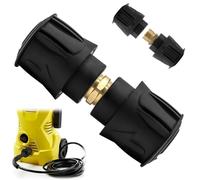 2 Pack High Pressure Quick-Connect Adapters for Kärcher Pressure Washers M22 14mm Hose & Gun Connectors for Karcher K2 K3 K4 K5 K6 K7 Anti-Leak Quick Release Coupling Extension Fitting for Home Garden