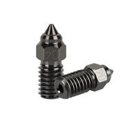 2 Pack High Speed M6 Hardened Steel Nozzle for 3D Printer Ender 3 V3 SE, Ender 5 (0.4mm)