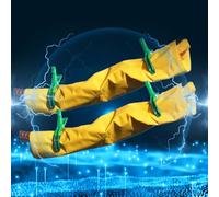 2 Pack High Voltage Insulating Blanket - Electric Shock Safety Mat, Waterproof Commercial Insulation with 4 Clips, Large 35.4x39.4in (900x1000mm), 400V, 5.9in Opening