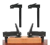 2 Pack Hold Down Clamp, 19mm/20mm Long Bench Dog Hole Clamp Adjustable Desktop Clip Quick Acting Hold Down Bench Clip - Lengthened Version