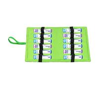 2 Pack Homeopathy Storage Case Homeopathy Remedy Storage Pouch Organizer for 12 Tubes Travel Pharmacy Kit