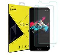 [2 Pack] Huawei Honor 7X Screen Protector - Gorilla Tempered Glass Screen Protector Shockproof Protective LCD Film Guard [Bubble Free ] [9H Hardness] [Scratch-Resistant] for Huawei Honor 7X