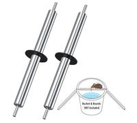 2 Pack Humane Mouse Trap Bucket - Rolling Log No Kill Design, Auto Release Catch for Mice & Rats, Reusable Mouse Rat Trap Bucket Indoor/Outdoor (5 Gallon)