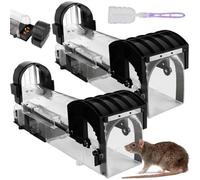 2 Pack Humane Rat & Mouse Traps No-Kill Mice Trap