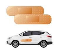 2 Pack Humorous Car Dent Stickers, Large Vinyl Repair Decals for Vehicles, Fun Bumper Patch Designs to Cover Scratches & Blemishes on Cars or Trucks