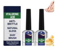 2 Pack Hyaluronic Acid Nail Care With Vitaminss E & Jojoba Oil - Intense Moisture Treatmentss For Hydrated, Strong Nails - Reduces Brittle Nails, Promotes Healthy Growth For Adults & Kids, 2x11ml