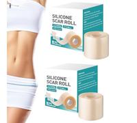 2 Pack Hydrocolloid Roll, Medical Grade Hydrocolloid Roll, Cut-to-Size,4x150cm, Hydrocolloids Bandages Rolls with Self-Adhesive, Absorbent, Waterproof, for Burn, Blister, Acnes Care