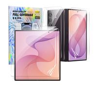 2 Pack Hydrogel Screen Protector for Samsung Galaxy Z Fold 8 Ultra with 2 Camera Protectors and 2 Back Protectors [NO GLASS] Soft TPU Screen Protector HD High Sensitivity Bubble Free