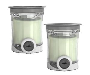 2 Pack Ice Cream Pints and Lids Compatible with Ninja NC701UK NC700UK NC701 Series Creami Swirl Ice Cream & Soft Serve Makers, BPA-Free & Dishwasher Safe, 16oz Containers