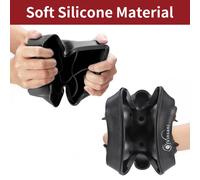 2 Pack Ice Cube Tray Easy-Release Silicone Flexible Ice Mould - Black