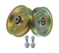 2 Pack Idler Pulley Replacement for 756-04129B,753-08171,Metal Deck Wheel Part for C76GF,M79GF,P91GS,V90GS,LT538G,YT542K,GT5025,RZT-50,ZT42 Lawn Mowers