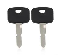 2 Pack Ignition Keys, Compatible for mountfield Lawn Mower Models, 1538 827, 1530H Part Number 118210023/0 Plastic and Metal Replacement Start Switch Key Set Black Silver