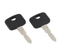 2 Pack Ignition Keys for Mountfield 1538 827 1530H Lawn Mower Part 118210023/0 Black Silver Plastic Replacement Spare