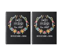 2 Pack I'm Dead Now What Planner UK, End of Life Planners, Fuck I'M Dead Now What Book Guided, Last Wishes, Funeral Business Planner Notebook Death Book Organiser